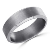 7 MM Alternative Mens Wedding Band in Grey Tantalum (MDVBA0013)