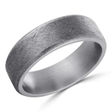 7 MM Alternative Mens Wedding Band in Grey Tantalum (MDVBA0020)