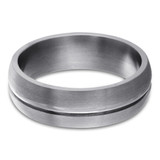 7 MM Alternative Mens Wedding Band in Grey Tantalum (MDVBA0022)