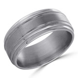 9 MM Alternative Mens Wedding Band in Grey Tantalum (MDVBA0023)