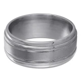 9 MM Alternative Mens Wedding Band in Grey Tantalum (MDVBA0023)