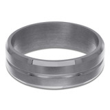 7 MM Alternative Mens Wedding Band in Grey Tantalum (MDVBA0025)