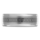 8 MM Alternative Mens Wedding Band in White Tungsten (MDVBA0046)
