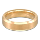 6 MM Alternative Mens Wedding Band in Yellow Tungsten 14K Gold Plated (MDVBA0051)