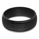 8 MM Alternative Mens Wedding Band in Black Tantalum (MDVBA0086)