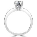 Round Lab Created Diamond Solitaire Engagement Ring in White Gold (MVSS1014-W)