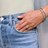 Round Lab Created Diamond Solitaire Engagement Ring in White Gold (MVSS1041-W)