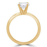 Round Lab Created Diamond Solitaire Engagement Ring in Yellow Gold (MVSS1044-Y)