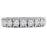 Round Lab Created Diamond Seven-Stone Anniversary Wedding Band Ring in White Gold (MVSX1008-W)
