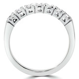 Round Lab Created Diamond Semi-Eternity Wedding Band Ring in White Gold (MVSXB1043-W)