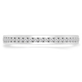 Round Lab Created Diamond Semi-Eternity Wedding Band Ring in White Gold (MVSXB1047-W)