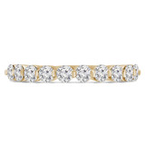 Round Lab Created Diamond Semi-Eternity Wedding Band Ring in Yellow Gold (MVSXB1054-Y)