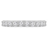 Round Lab Created Diamond Semi-Eternity Wedding Band Ring in White Gold (MVSXB1058-W)