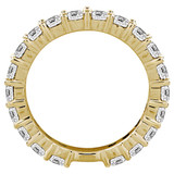 Round Lab Created Diamond 3/4 Way Semi-Eternity Wedding Band Ring in Yellow Gold (MVSXB1078-Y)