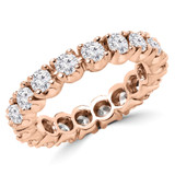 2 2/3 - 3 2/5 CTW Full Eternity Round Lab Created Diamond Anniversary Wedding Band Ring in Rose Gold (MVSAR1003-R)