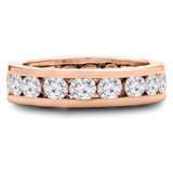 1 2/5 - 1 2/3 CTW Full Eternity Round Lab Created Diamond Anniversary Wedding Band Ring in Rose Gold (MVSAR1006-R)