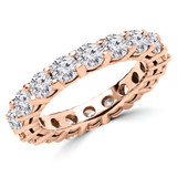 2 3/4 - 3 3/8 CTW Full Eternity Round Lab Created Diamond Anniversary Wedding Band Ring in Rose Gold (MVSAR1008-R)
