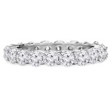 1 1/2 - 1 9/10 CTW Full Eternity Round Lab Created Diamond Anniversary Wedding Band Ring in White Gold (MVSAR1009-W)