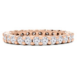 1 - 1 1/6 CTW Full Eternity Round Lab Created Diamond Anniversary Wedding Band Ring in Rose Gold (MVSAR1011-R)