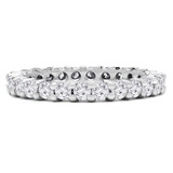 1 - 1 1/6 CTW Full Eternity Round Lab Created Diamond Anniversary Wedding Band Ring in White Gold (MVSAR1011-W)