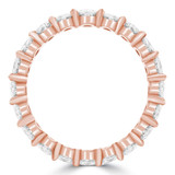 3 1/3 to 4 1/4 CTW Full Eternity Oval Lab Created Diamond Anniversary Wedding Band Ring in Rose Gold (MVSAR1016-R)