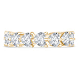 4 1/10 to 5 1/3 CTW Full Eternity Heart Lab Created Diamond Anniversary Wedding Band Ring in Yellow Gold (MVSAR1019-Y)