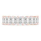 3 7/8 to 5 CTW Full Eternity Radiant Lab Created Diamond Anniversary Wedding Band Ring in Rose Gold (MVSAR1020-R)