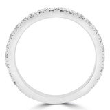 Round Diamond Semi-Eternity Wedding Band Ring in White Gold (MVSXB0038-W)