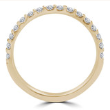 Round Diamond Semi-Eternity Wedding Band Ring in Yellow Gold (MVSXB0053-Y)