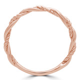 Twist Classic Wedding Band Ring in Rose Gold (MVSXB0059-R)