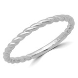 Rope Classic Wedding Band Ring in White Gold (MVSXB0060-W)