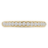 Round Diamond Semi-Eternity Wedding Band Ring in Yellow Gold (MVSXB0075-Y)