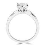 Round Lab Created Diamond Tapered 6-Prong Solitaire Engagement Ring in White Gold (MVSLG1034-W)