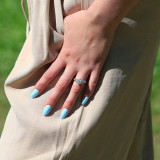 Round Lab Created Diamond Round Halo Engagement Ring in White Gold (MVSLG1104-W)