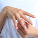 Round Lab Created Diamond Cushion Halo Engagement Ring in Yellow Gold (MVSLG1148-Y)