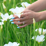 Round Lab Created Diamond Vintage Cathedral Cushion Halo Engagement Ring in Yellow Gold (MVSLG1172-Y)