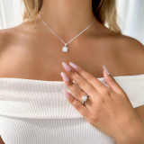 Princess Lab Created Diamond Split-Shank Cathedral Square Halo Engagement Ring in White Gold (MVSLG1187-W)