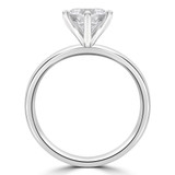 Round Lab Created Diamond 6-Prong Solitaire Engagement Ring in White Gold (MVSLG1274-W)