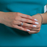 Round Lab Created Diamond 6-Prong Solitaire Engagement Ring in White Gold (MVSLG1274-W)