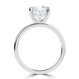 Cushion Lab Created Diamond Solitaire Engagement Ring in White Gold (MVSLG1334-W)