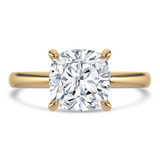 Cushion Lab Created Diamond Solitaire Engagement Ring in Yellow Gold (MVSLG1334-Y)