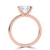 Princess Lab Created Diamond Solitaire Engagement Ring in Rose Gold (MVSLG1342-R)