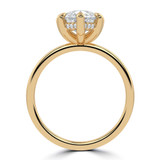 Pear Lab Created Diamond Hidden Halo Solitaire with Accents Engagement Ring in Yellow Gold (MVSLG1351-Y)