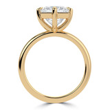 Princess Lab Created Diamond Compass Prong Solitaire Engagement Ring in Yellow Gold (MVSLG1355-Y)