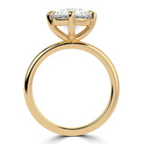 Round Lab Created Diamond Compass Prong Solitaire Engagement Ring in Yellow Gold (MVSLG1358-Y)