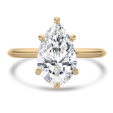Pear Lab Created Diamond Solitaire Engagement Ring in Yellow Gold (MVSLG1379-Y)