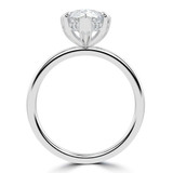 Pear Lab Created Diamond Hidden Halo Solitaire with Accents Engagement Ring in White Gold (MVSLG1380-W)