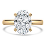 Oval Lab Created Diamond Solitaire Engagement Ring in Yellow Gold (MVSLG1386-Y)