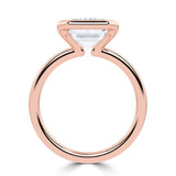 Emerald Lab Created Diamond Tension Set Solitaire Engagement Ring in Rose Gold (MVSLG1397-R)