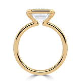 Emerald Lab Created Diamond Tension Set Solitaire Engagement Ring in Yellow Gold (MVSLG1397-Y)